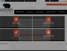 Tablet Screenshot of blacksheeppromotions.com